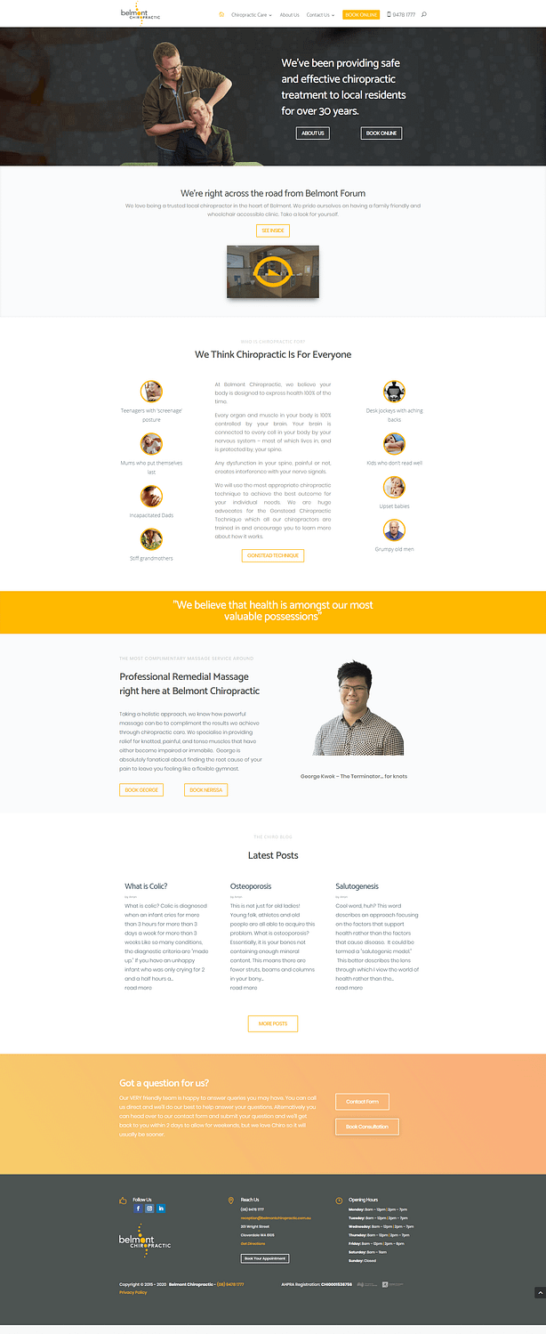 Belmont Chiropractic » Lollipop Digital